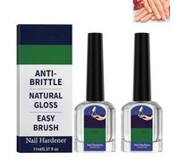 Soin des ongles à l'acide avec vitamine E et huile de jojoba, traitement hydratant intense, fortifiant pour ongles abîmés, réduit la fragilité des ongles, favorise une croissance saine (2pcs)