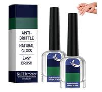 Soin des ongles à l'acide hyaluronique, à la vitamine E et à l'huile de jojoba, base pour manucure, réduit la fragilité des ongles, sérum réparateur et fortifiant pour ongles naturels (2Pièce)