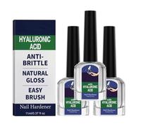 Soin Des Ongles À L'acide Hyaluronique Avec Vitamine E Et Huile De Jojoba, Acide Hyaluronique Pour Durcir Et Renforcer Les Ongles, Réduire Leur Fragilité, Hydratation Intense (3 pièces)