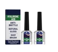 Soin des ongles à l'acide hyaluronique avec vitamine E et huile de jojoba, réduit la fragilité des ongles, renforce les ongles abîmés, soin des ongles pour hommes et femmes (2pcs)