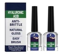 Soin des ongles à l'acide hyaluronique avec vitamine E et huile de jojoba, traitement hydratant intense, réduit la fragilité des ongles, pour hommes et femmes (2pcs)