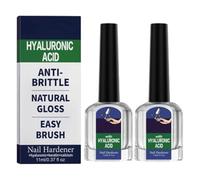 Soin Des Ongles À L'acide Hyaluronique Avec Vitamine E Et Huile De Jojoba, Traitement Hydratant Intense Pour Un Soin Quotidien Hydratant Et Anti-fragilité, Facile À Transporter (2pcs)
