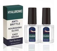 Soin Des Ongles à L'acide Hyaluronique, Vernis Durcisseur Ongle Extra Fort, Hyaluronic Acid Nail Hardener, Huile Pour Cuticules Ongle Forts, Hyaluronic Acid Nail Care with Vitamin E & Jojoba Oil (2PC)