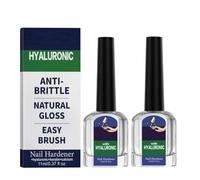 Soin Des Ongles à L'acide Hyaluronique,Vernis Durcisseur Ongle Extra Fort,Hyaluronic Acid Nail Hardener,Hyaluronic Acid Nail Care With Vitamin E & Jojoba Oil,Huile Cuticules Pour Ongles Forts (2PC)