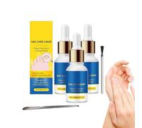 Soin des ongles à l'arbre à thé - Kit de réparation pour ongles abîmés avec brosses et limes, sérum fortifiant pour ongles de pieds et de mains, 30 ml, restaure la Brillance naturelle (3 bouteilles)