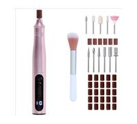 Soin Des Ongles Adler - Ad 2181 - Fraiseuse À Ongles - Ensemble 11 En 1 Rose