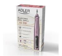 Soin des ongles Adler - AD 2181 - Fraiseuse à ongles - Ensemble 11 en 1 Rose