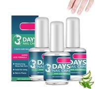 Soin Des Ongles En 3 Jours, Huile Pour Les Ongles À Base De Kératine Et D'acides Aminés, Formule Fortifiante Pour Les Ongles Cassants, Soin Nourrissant Fortifiant Quotidien (3pcs)
