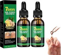 Soin des ongles pour le soutien des ongles au gingembre, Renforceur pour les ongles abîmés, Traitement 7 jours contre les mycoses des ongles, Huile de soin pour les cuticules des ongles