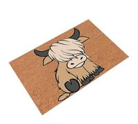 Soin des transports - Amusant MATE Tapis de sol antidérapant | 30 x 60 cm Porche de bétail Amusant Bétail Imperméable Résistant à l'usure Idéal pour la pendaison de crémaillère