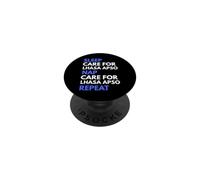 Soin du Sommeil pour Les Amoureux des Chiens Lhassa Apso PopSockets PopGrip Adhésif