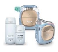 Shark-Audio Appareil visage FacialPro Glow+ DePuffi 3-en-1 (nettoyant/hydratant/resculptant) Bleu