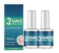 Soin et vernis à ongles 3 jours, formule naturelle, séchage rapide, brillance longue durée, protège et nourrit les ongles, restaure la santé des ongles pour tous types de peau, 16 ml (2Pièce)