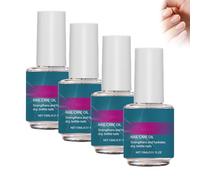 Soin Fortifiant Et Huile Pour Cuticules Pour Ongles AbîMéS - RéParation Des Ongles Avec Vernis De Croissance, Huile De Soin Des Ongles à La KéRatine Et à La Vitamine C Durcisseur Extra Fort (4 PCS)