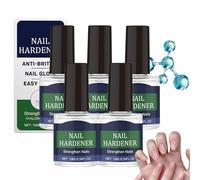 Soin Fortifiant Pour Ongles À L'acide Hyaluronique, Soin Réparateur Transparent, Séchage Rapide, Convient Aux Ongles Mous Et Fragiles. (5 pièces)