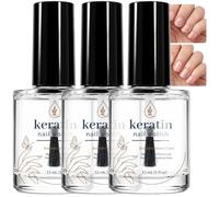 Soin fortifiant pour ongles fragiles et abîmés, soin nourrissant pour la croissance et les cuticules des ongles secs, soin intensif 3 jours pour ongles secs et cassants, formule aux acides (3pcs)