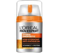 Soin Hydratant Anti-Fatigue 24h Pour Homme-Hydrate & Illumine-Concentré En Vitamine C Pure 10%-Usage Quotidien-Hydra Energetic-50 Ml