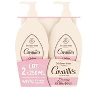 Soin Lavant Toilette Intime Extra-Doux - Rogé Cavaillès - 2 X 250 Ml - Enrichi En Prébiotiques - Sans Savon
