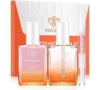 Soin Ongles Abîmés Kit Et Top Coat Huile Cuticules Ongle, Aux Plantes Réparatrices, Fortifiantes Et Nourrissantes Pour Ongles, Durcisseur, Protège & Sublime, Couvrir Imperfections 15ml Rose