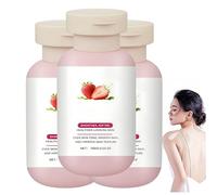 Soin pour la peau à la fraise, crème pour le corps raffermissante et nourrissante, crème hydratante pour le corps, lissante et éclaircissante, améliore le teint pour tous types de peau (3Pièce)