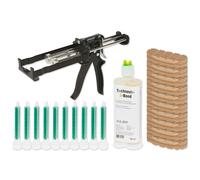 Soin pour onglons set pistolet de dosage et 10 applica Kerbl Technovit®-2-Bond Blanc 190 ml