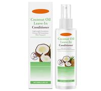 Soin sans rinçage à l'huile de coco, spray démêlant et hydratant à la vitamine E pour cheveux secs, abîmés et bouclés, contrôle les frisottis, adoucit, nourrit et répare (1pcs)