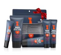 Soin Visage Homme, Soin Visage Anti Ride Homme, Coffret Soin Homme con Crème Visage, Face Wash, Creme Hydratante, Creme Yeux, Gommage visage, Une peau Saine en Toute Simplicité