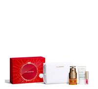 Soin yeux anti-âge Clarins - Coffret Double Serum Eye - Double Serum Eye 20ml + Cryo-Flash Cream-Mask 15ml + Lip Comfort Oil 04 Pitaya 1.4ml - Kapao Parfumerie en ligne française