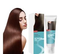 Soins Capillaires Crème Pour Cheveux Raides, Crème Pour Cheveux Raides, Masque Pour Cheveux Raides, Nourrissant, Lissant Rapidement, Pour Tous Les Types De Cheveux (1pcs)