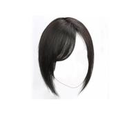 Soins de cheveux 25cm / 9.8''extensions droites pour les cheveux courts éclaircissant cheveux courte bob perruque ondulée avec une épaisseur de bangs perruques naturelles naturelles