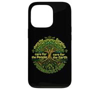Soins de Conception d'arbre en Permaculture pour la Terre et Les Gens Coque pour iPhone 13 Pro