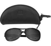 Soins de la vue unisexe Pinhole Brille PC Anti Myopie Spektakel Verbundgläser Stil Stil
