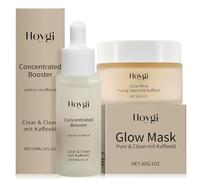 Soins de Nuit Anti Rides, Glow Mask avec l'huile de Café, Concentrated Booster, Crème de Nuit Redensifiante, Éduit les Pores Visibles et Les Rougeurs, Réduit les Rides, Hydrate