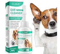 Soins des Oreilles pour Chiens, Gouttes Nettoyantes pour Oreilles De Chiens, Soulage Les Infections À Levures, Gouttes Auriculaires Antifongiques, Non Irritant, Élimine Les Odeurs 60 ML