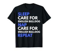 Soins du Sommeil pour Bouledogue Anglais répétition drôle Amoureux des Chiens T-Shirt Graphique avec Valeur