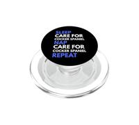 Soins du Sommeil pour Cocker épagneul Sieste répétition drôle Amoureux des Chiens PopSockets PopGrip pour MagSafe