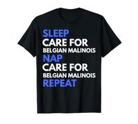 Soins du Sommeil pour Les Amoureux des Chiens Belges Malinois T-Shirt Graphique avec Valeur