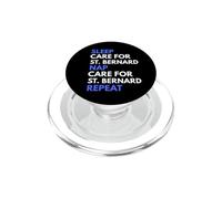 Soins du Sommeil pour Les Amoureux des Chiens de Saint-Bernard PopSockets PopGrip pour MagSafe
