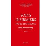 Soins infirmiers, fiches techniques : soins de base, soins techniques centrés sur la personne soignée