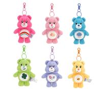 Soins ours en peluche Kawaii Carebears arc-en-ciel ours en peluche Anime passe-temps jouet porte-clés sac avec poupées sonores cadeaux d'anniversaire de noël Green