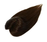 Soins personnels 10-14" Topper de cheveux humains, morceau de cheveux brésiliens Remy Straght avec frange 12 × 13 cm surmatelas de cheveux à base de dentelle douce et respirante for les femmes aux che