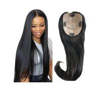 Soins personnels 8-22" Toppers de cheveux for femmes avec des cheveux clairsemés, cheveux vierges malaisiens lisses et soyeux 5" x 5" base en dentelle suisse respirante pièces de cheveux humains avec