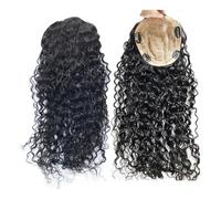 Soins personnels Clips Soie Top Base De Peau Cheveux Vierges Européens Toupet Cheveux Bouclés Femmes Toppers Couvrir Les Cheveux Blancs Clairsemés Extensions de cheveux(10 inches)