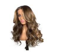 Soins personnels Perruque ondulée en V à reflets bruns for femmes noires, sans colle, à clipser, densité 200 Extensions de cheveux(24inch)