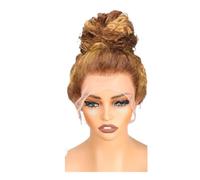 Soins personnels Perruques Lace Front Wigs 360° HD, cheveux humains ondulés, pré-épilés, sans colle, blond miel, ondulés, for femmes Extensions de cheveux(20inch)