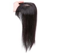 Soins personnels Postiches à clipser en cheveux humains de 8 à 22 pouces avec frange à air, cheveux raides d'aspect véritable cuir chevelu, 12x13 cm, base en soie for femmes aux cheveux clairsemés Ext
