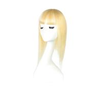 Soins personnels Postiches à clipser for femmes, couleur blonde pure, avec frange, for une légère perte de cheveux et for couvrir les cheveux gris. Extensions de cheveux(14 inch)