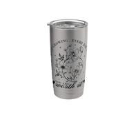 Soins personnels pour femmes et filles Keep Going You are Worth It Enough Gobelet isotherme en acier inoxydable double paroi