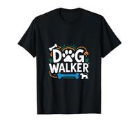 Soins pour Animaux de Compagnie Motif Empreintes de Pattes T-Shirt Graphique avec Valeur, Homme, Noir, L