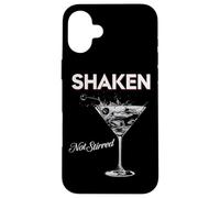 Soirée Amusante pour Les Amateurs de Cocktails Shaken Not Stirred Coque pour iPhone 16 Plus